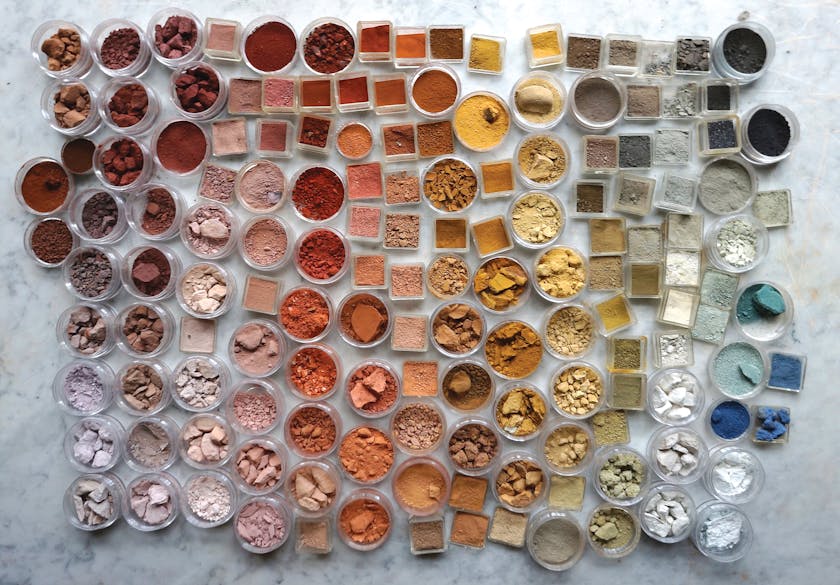 A spectrum of pigments from ochre