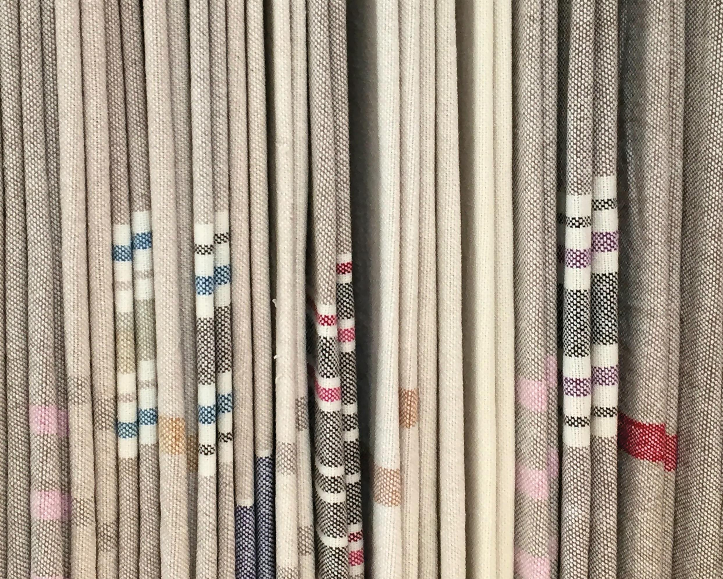 assorted hanging wool blankets