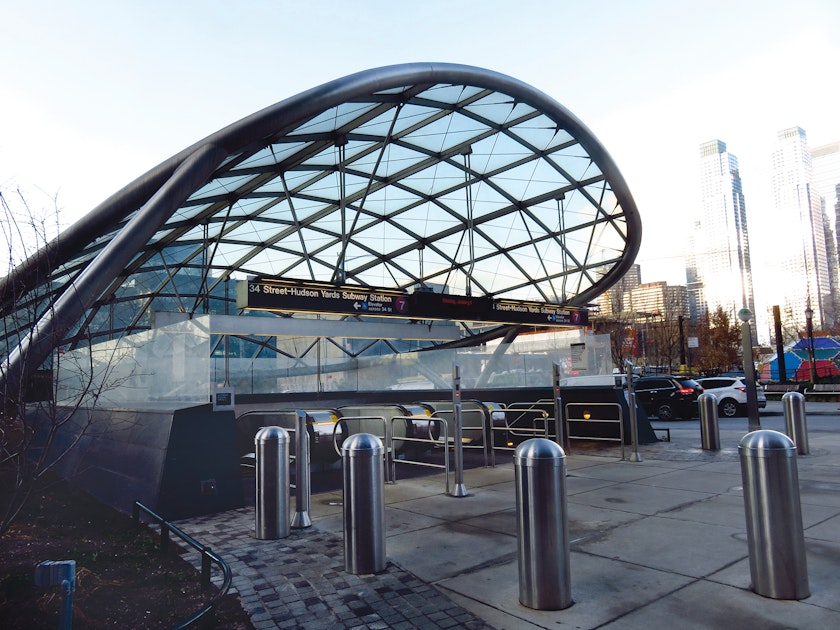 Exterior of new your transit station