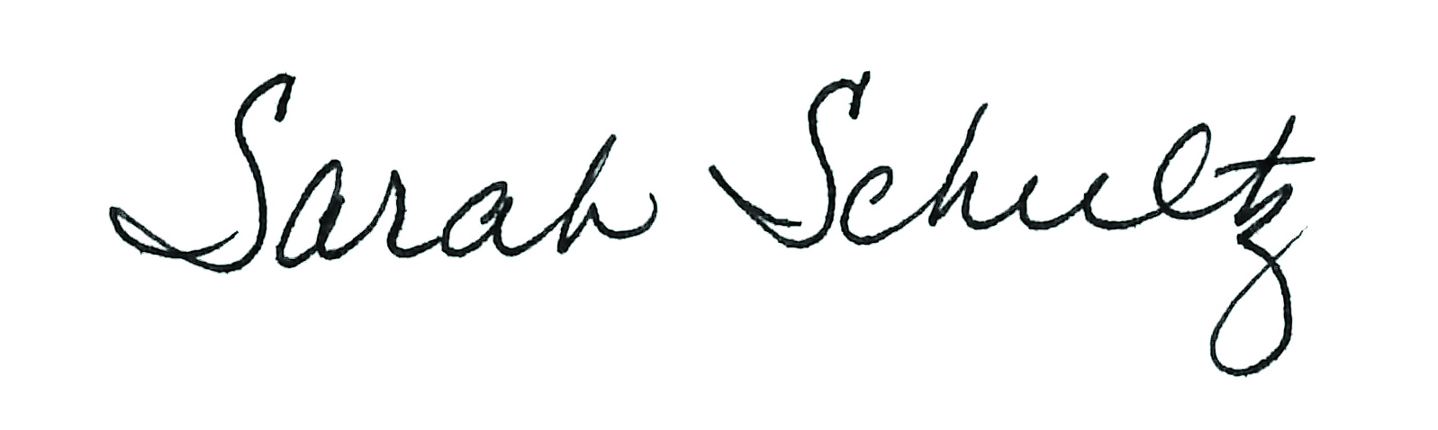sarah schultz signature