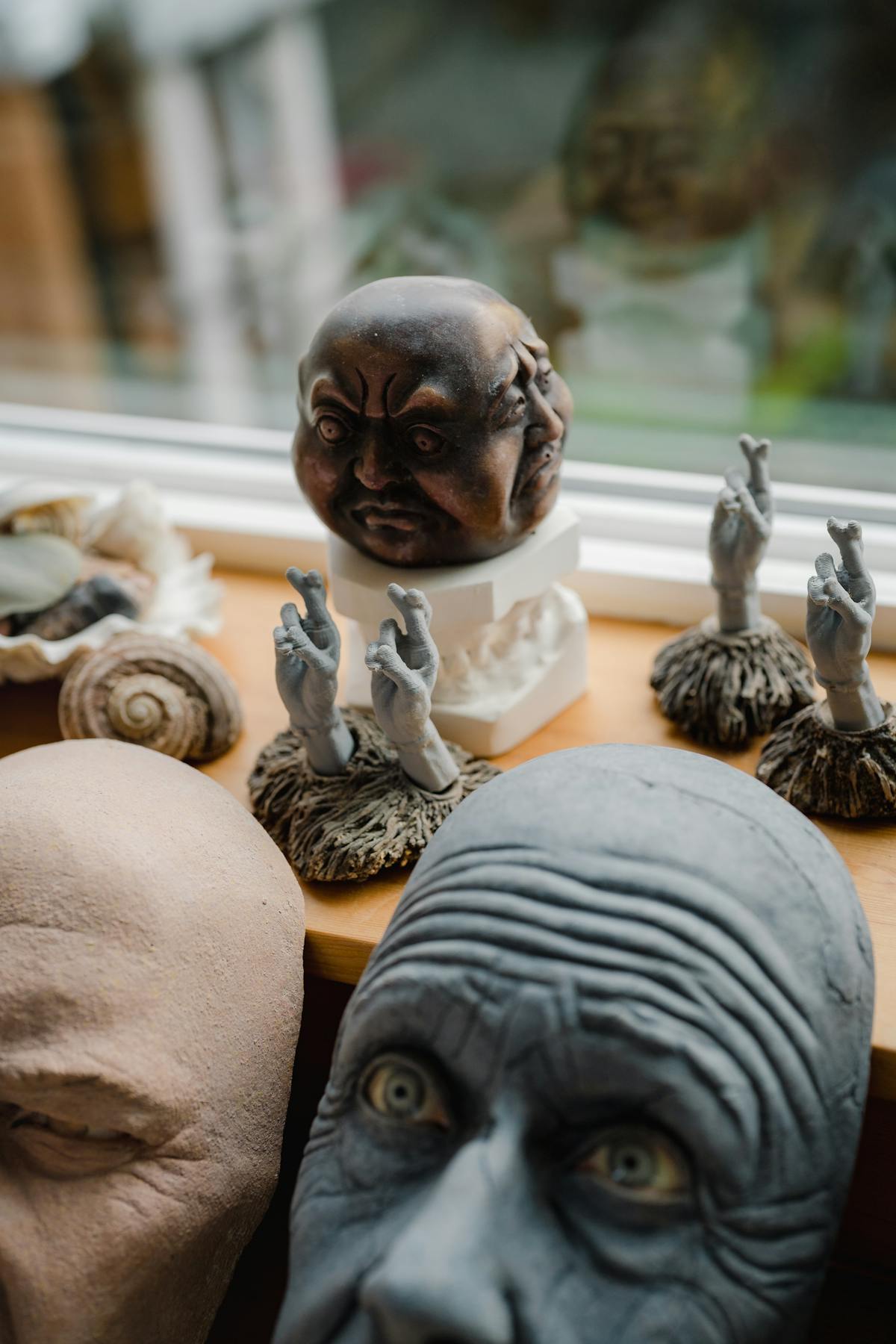 various ceramic sculpture by tip toland