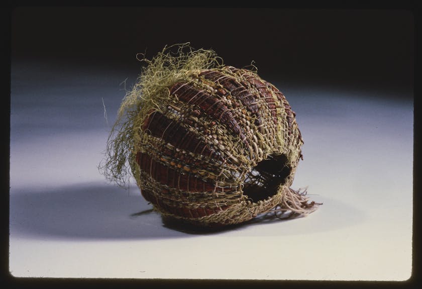Lichen Loom Basket by Dorothy Gill Barnes