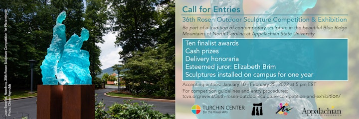 Turchin Center for the Visual Arts Call for Entries 36th Rosen Outdoor Sculpture Competition & Exhibition