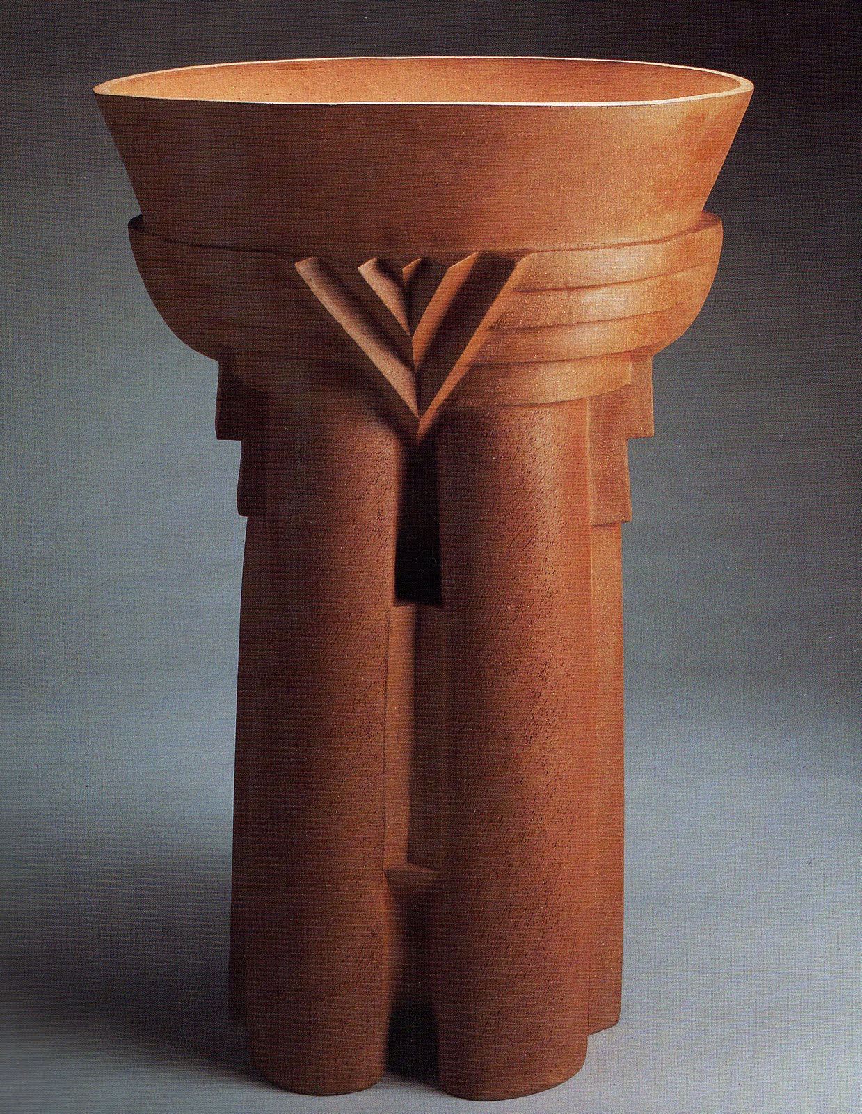 unglazed ceramic vessel by William Daley