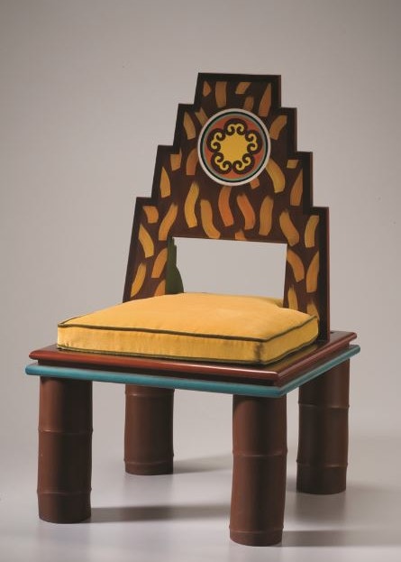artistic chair and cushion inspired by traditional chinese design