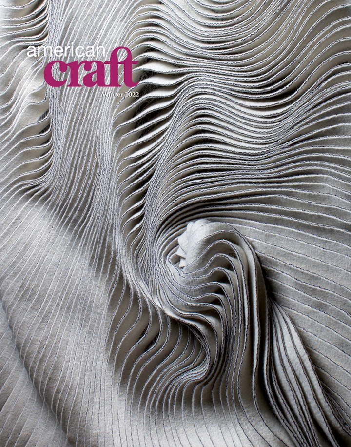 Cover of Winter 2022 issue of American Craft