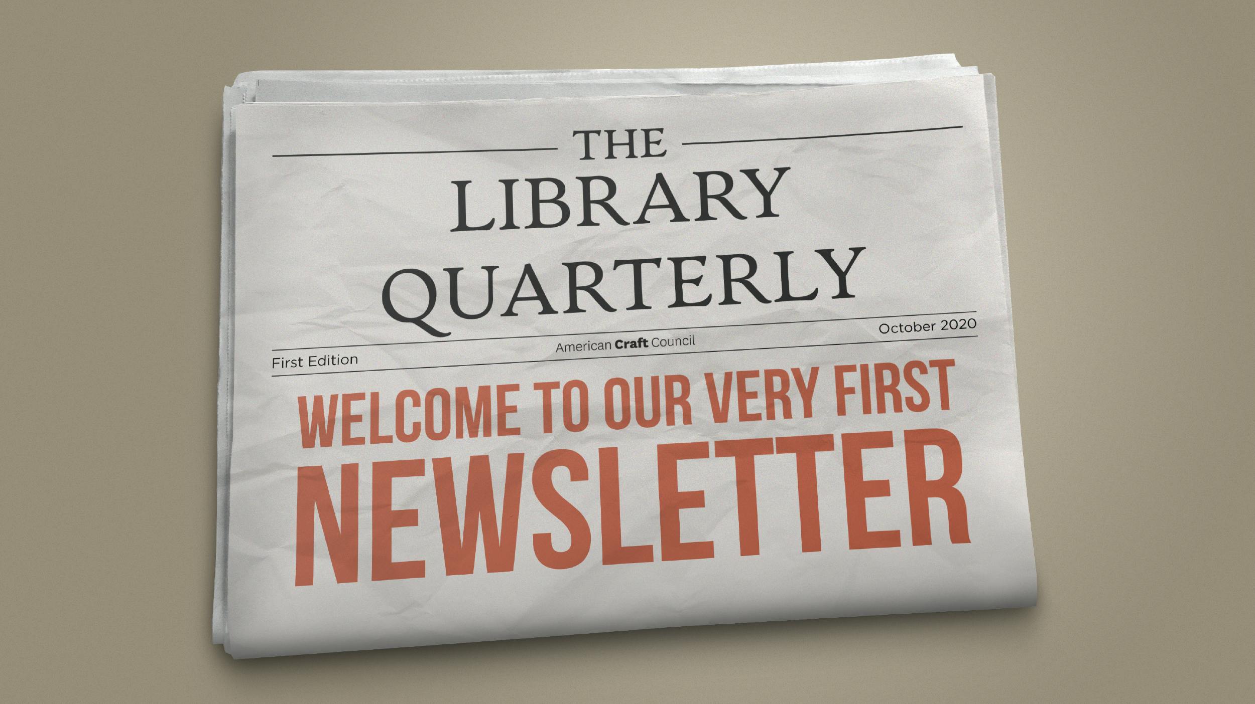 Library Quarterly Issue 1 Fall 2020