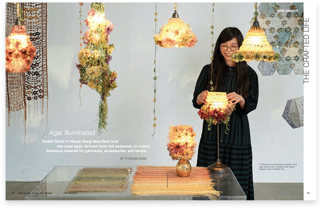 Spread from American Craft magazine
